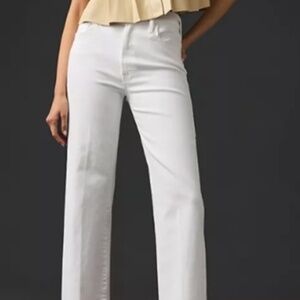 NWT MOTHER denim rambler jeans 24 white